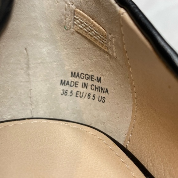 NWT — French Connection D’Orsay Silver to Black Studded Hombre Heels Size 6.5 - Picture 10 of 13